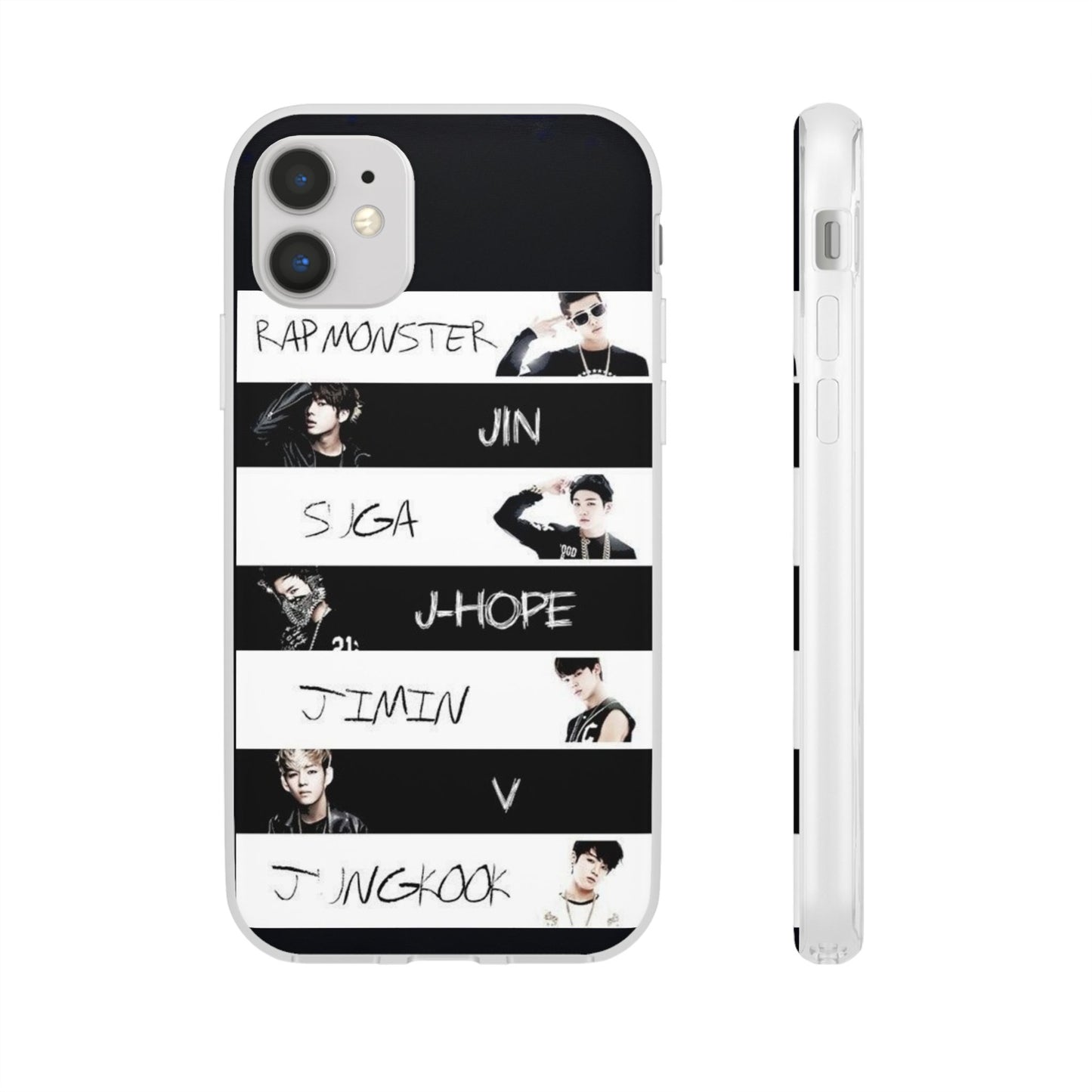 BTS Old School OT7 Cell Phone Case - iPhone, Samsung and Custom Covers -  K-Pop Phone Covers, Gifts for Fans, Stylish Cell Phone Accessories