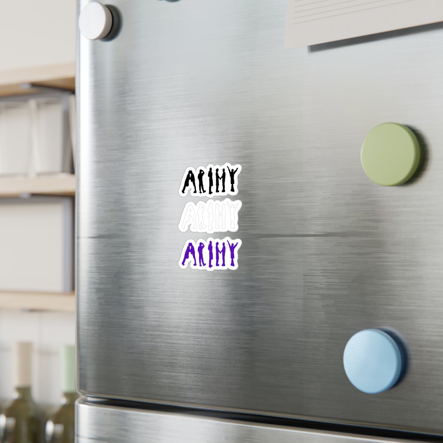 BTS ARMY Silhouette - 3 Colors! Vinyl Decals, Fun Stickers - Water, UV and Scratch Resistant!