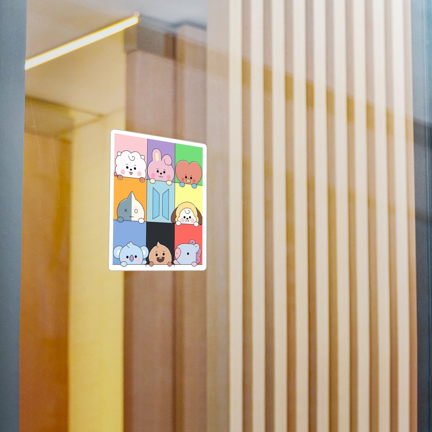 BTS - Baby BT21 Squares! Vinyl Decals, Fun Stickers - Water, UV and Scratch Resistant!