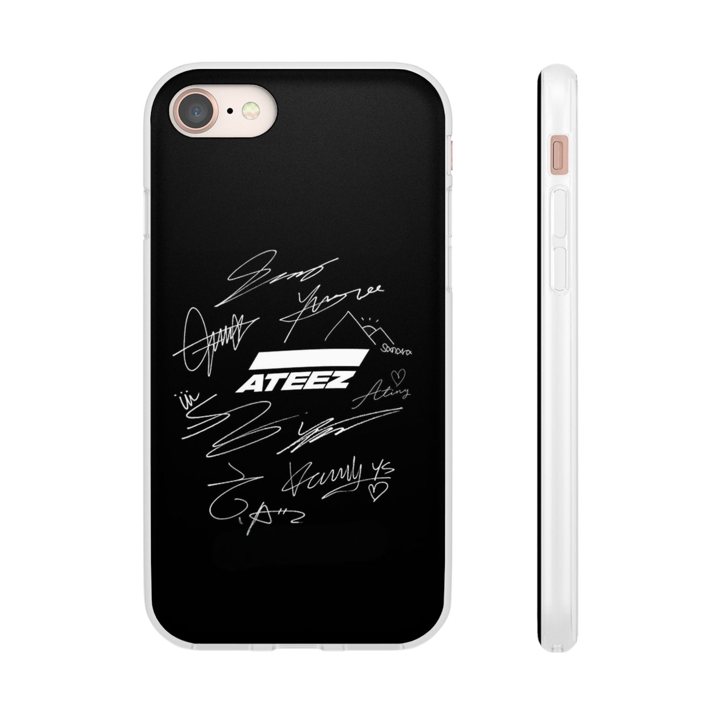 Ateez Logo & Signatures Cell Phone Case - iPhone, Samsung and Custom Covers -  K-Pop Phone Covers, Gifts for Carats, SVT Stylish Cell Phone Accessories