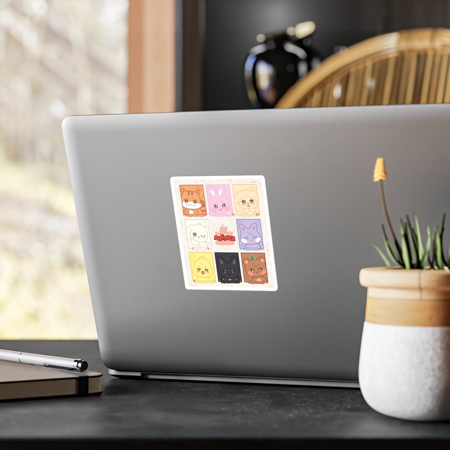 Ateez  Aniteez Baby On Board! ATINY Vinyl Decals, Fun Stickers - Water, UV and Scratch Resistant!