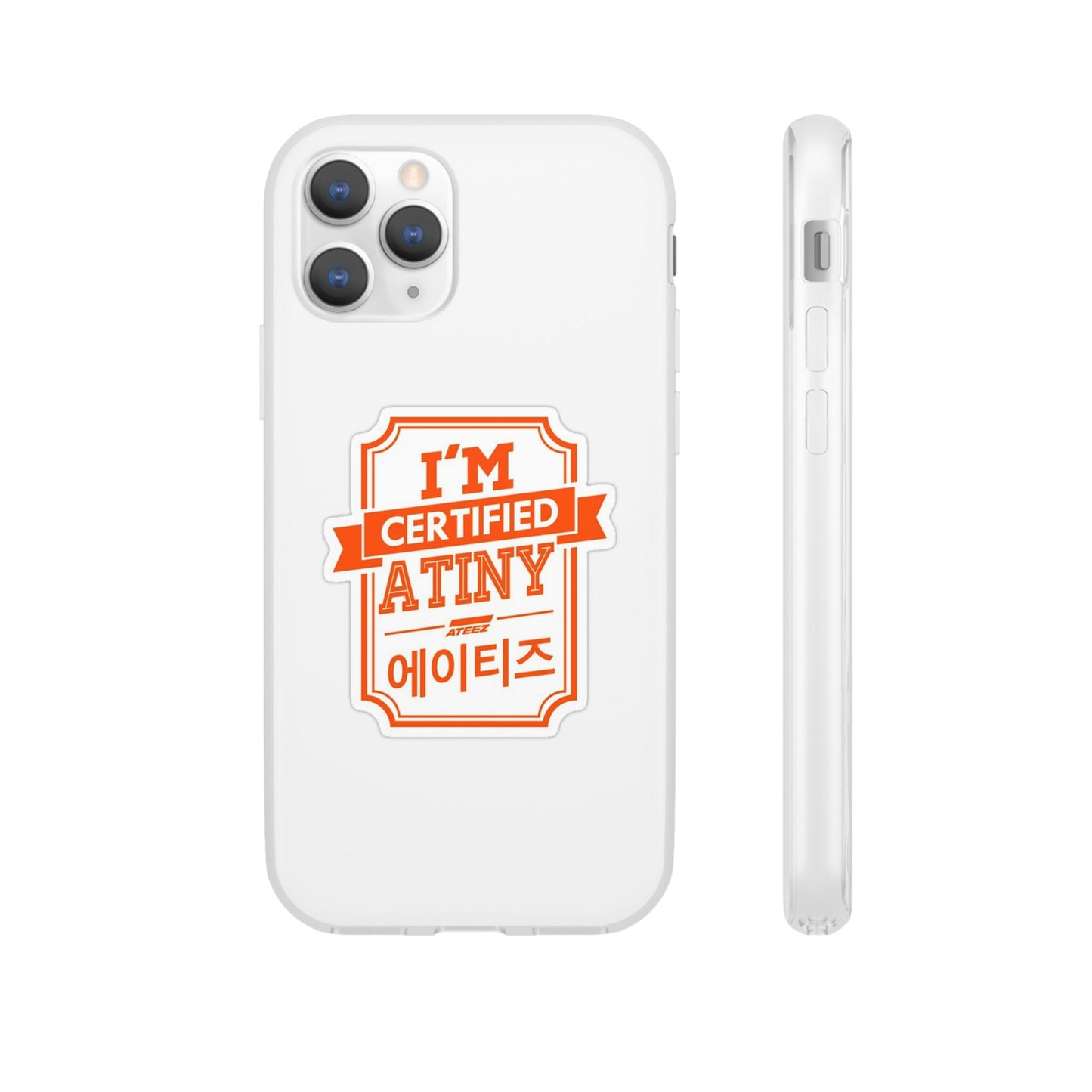 Ateez I'm Certified Atiny  Cell Phone Case - iPhone, Samsung and Custom Covers -  K-Pop Phone Covers, Gifts for Carats, SVT Stylish Cell Phone Accessories