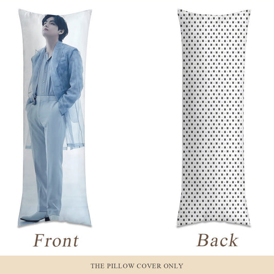 BTS V Body Pillow Case - 3 Sizes - BTS V full size pillow case - BTS Taehyung double sided pillowcase