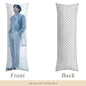 BTS V Body Pillow Case - 3 Sizes - BTS V full size pillow case - BTS Taehyung double sided pillowcase