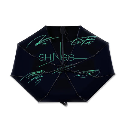 Shinee Automatic opening umbrella featuring their Logo and Signatures - Kpop for rainy weather andprotection from weatherXT