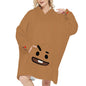 BT21 Shooky Snug Hoodie Oversized - BTS Suga Snung Hoodie Oversized - BTS Agust D Wearable Blanket Fleece  Hoodie