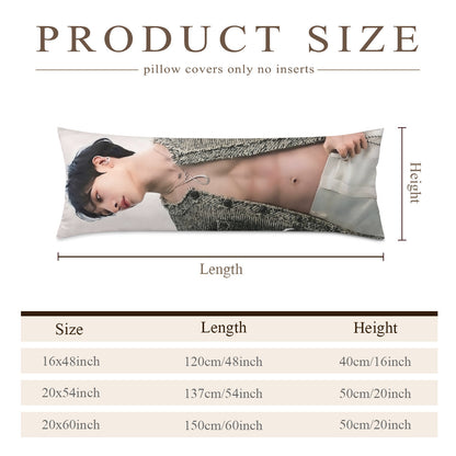 Stray Kids Bang Chan  Full Body Pillow Case - Double Sided Full Body Pillowcases - 3 sizes! Long Pillow Cover Double-Sided Design (Multiple Sizes) Bangchan