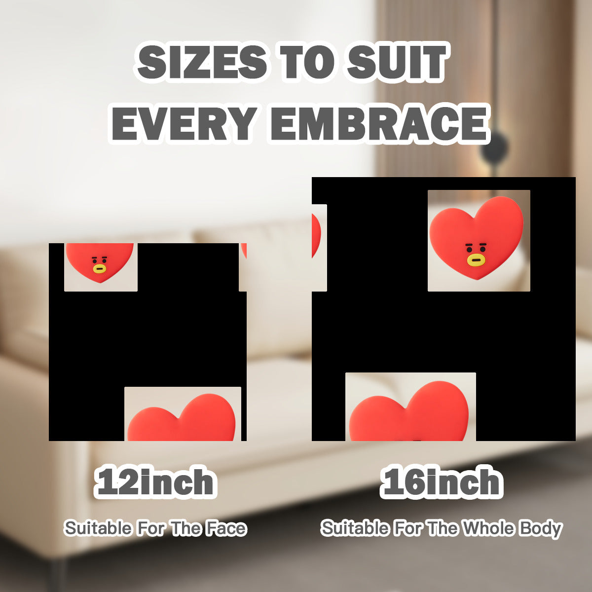 BTS BT21 Tata Custom Shaped Pillow - Available in 5 sizes