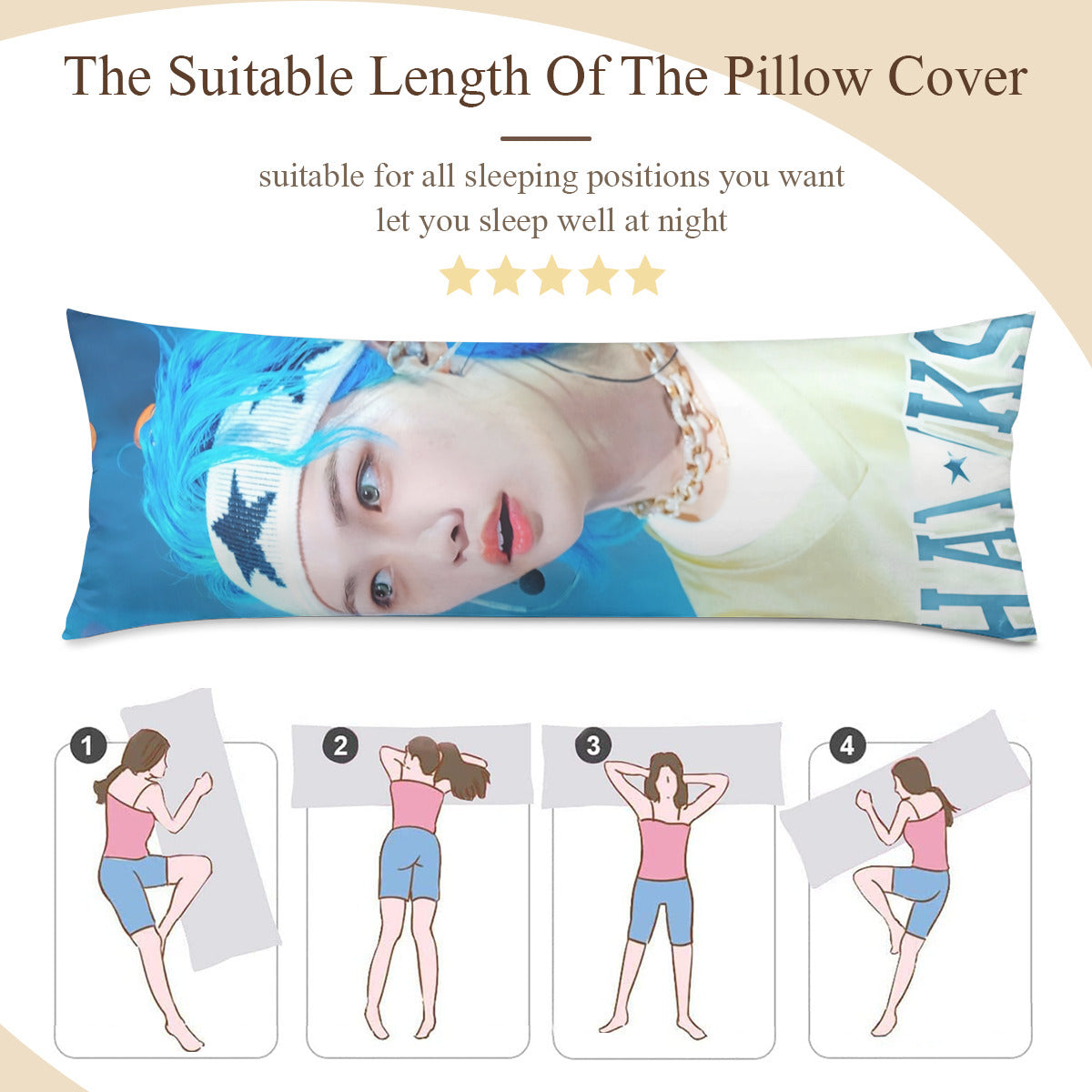 Stray Kid - Felix Full body pillow case - Double sided with 2 different photos! 3 sizes!
