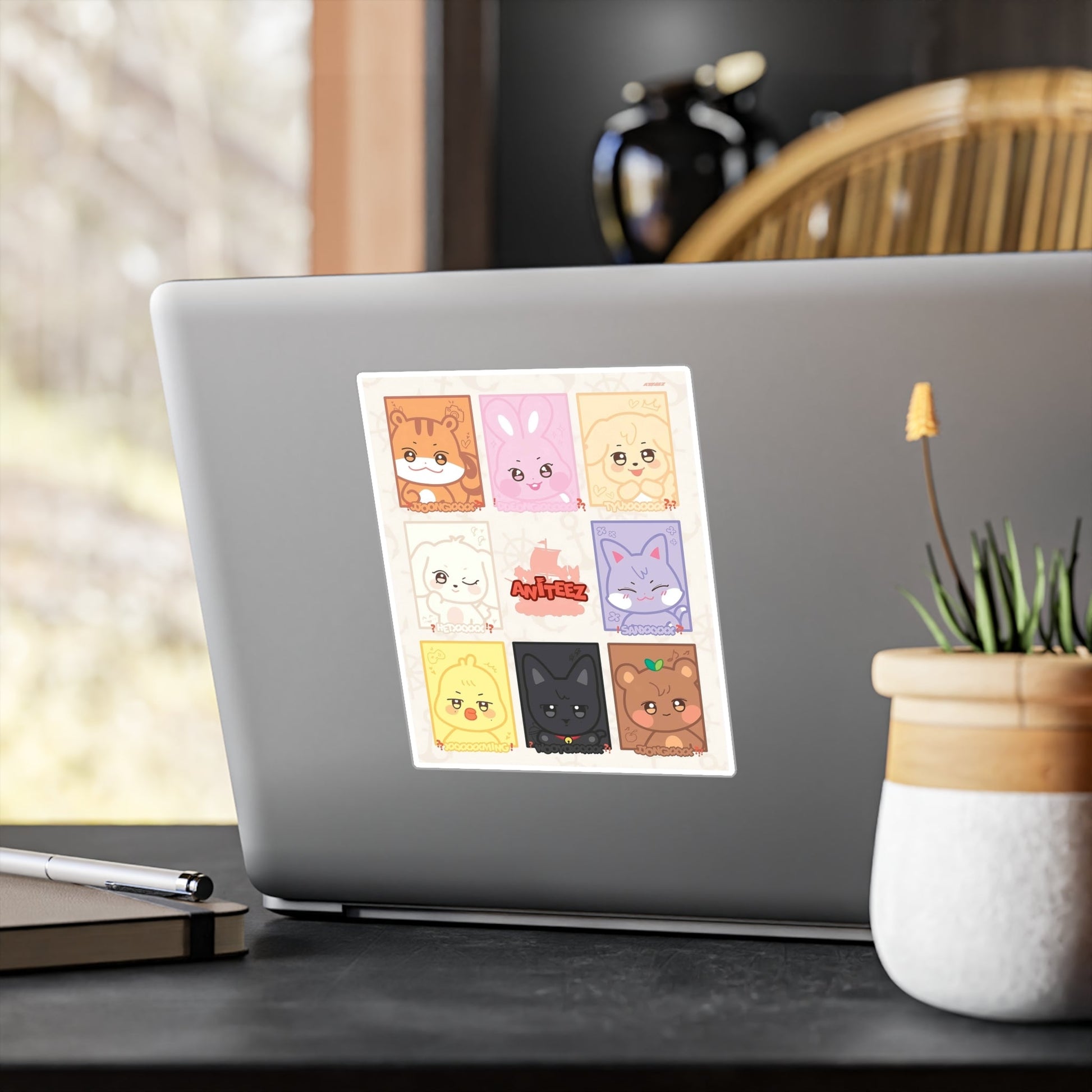 Ateez Aniteez Baby On Board! ATINY Vinyl Decals, Fun Stickers - Water, UV and Scratch Resistant! - Beyond The Shoppe