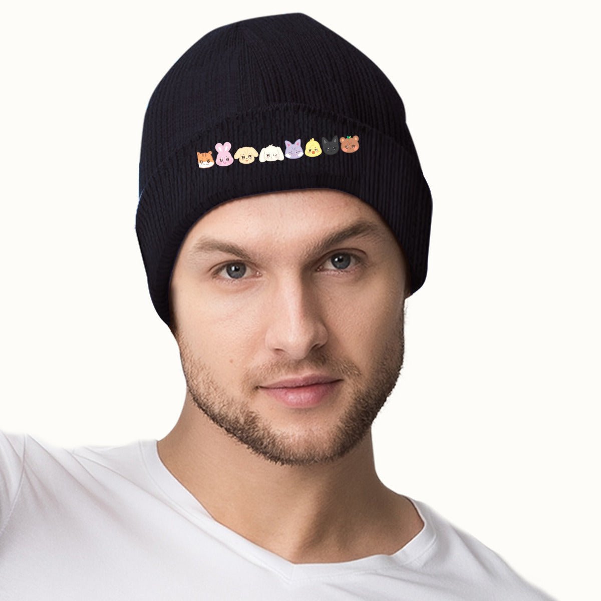 Ateez Aniteez Beanie for Adults – Cozy Polyester Knit Hat - Stylish, Comfortable & Trendy Hat - Beyond The Shoppe