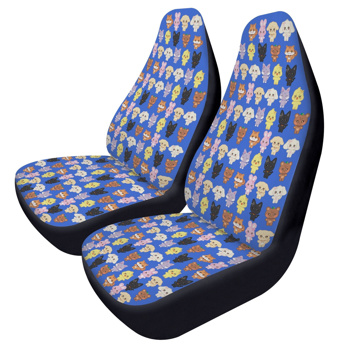 Ateez Aniteez Car Seat Microfiber Covers - Set of 2Aniteez pattern car seat covers - Ateez car accessories - kpop fan - Beyond The Shoppe