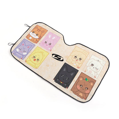 Ateez Aniteez Car Sun Shade - Now in 3 sizes! Windshield cover - Window visor - Gift for ATINY, Car Sunshade - K - Pop Car - Beyond The Shoppe
