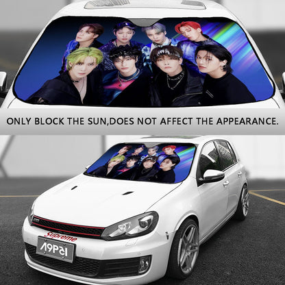 Ateez - Aniteez Car Windshield Sun Shade - Car sun visor - Car sun blocker - Windshield heat shield - Auto sunshade - Beyond The Shoppe