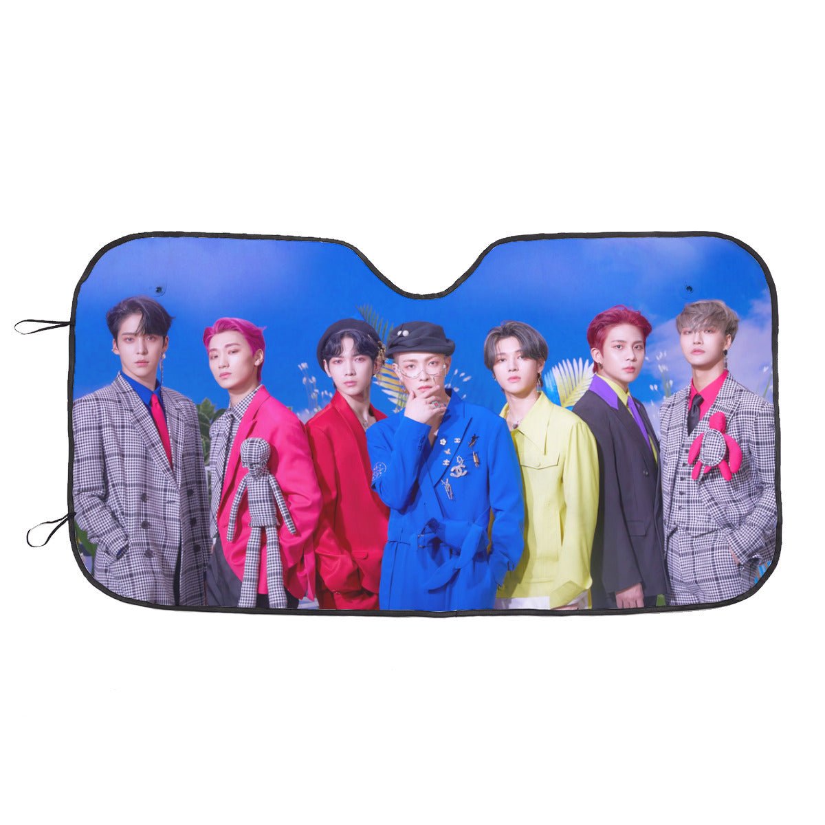 Ateez Aniteez Car Windshield Sun Shade - Car sun visor - Car sun blocker - Windshield heat shield - Auto sunshade - Beyond The Shoppe