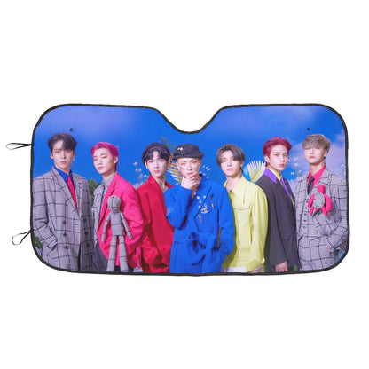 Ateez Aniteez Car Windshield Sun Shade - Car sun visor - Car sun blocker - Windshield heat shield - Auto sunshade - Beyond The Shoppe