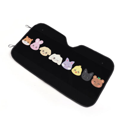 Ateez Aniteez Car Windshield Sun Shade - Car sun visor - Car sun blocker - Windshield heat shield - Auto sunshade - Beyond The Shoppe