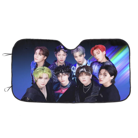 Ateez - Aniteez Car Windshield Sun Shade - Car sun visor - Car sun blocker - Windshield heat shield - Auto sunshade - Beyond The Shoppe