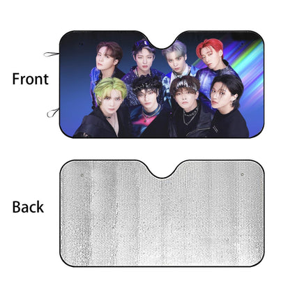 Ateez - Aniteez Car Windshield Sun Shade - Car sun visor - Car sun blocker - Windshield heat shield - Auto sunshade - Beyond The Shoppe
