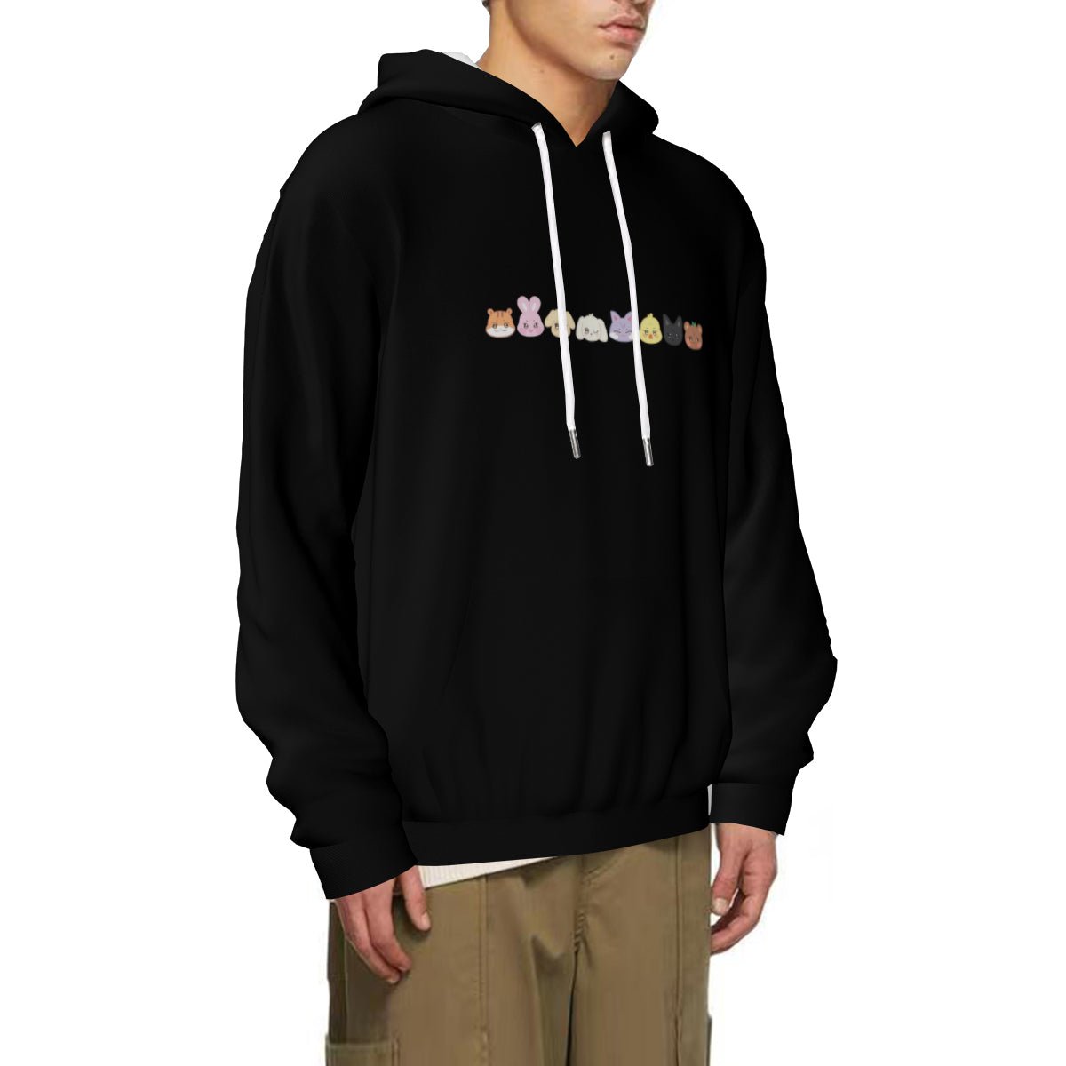 Ateez - Aniteez Light weight Black Hoodie Sweatshirt with pockets – Fanmade K - pop Apparel - Beyond The Shoppe