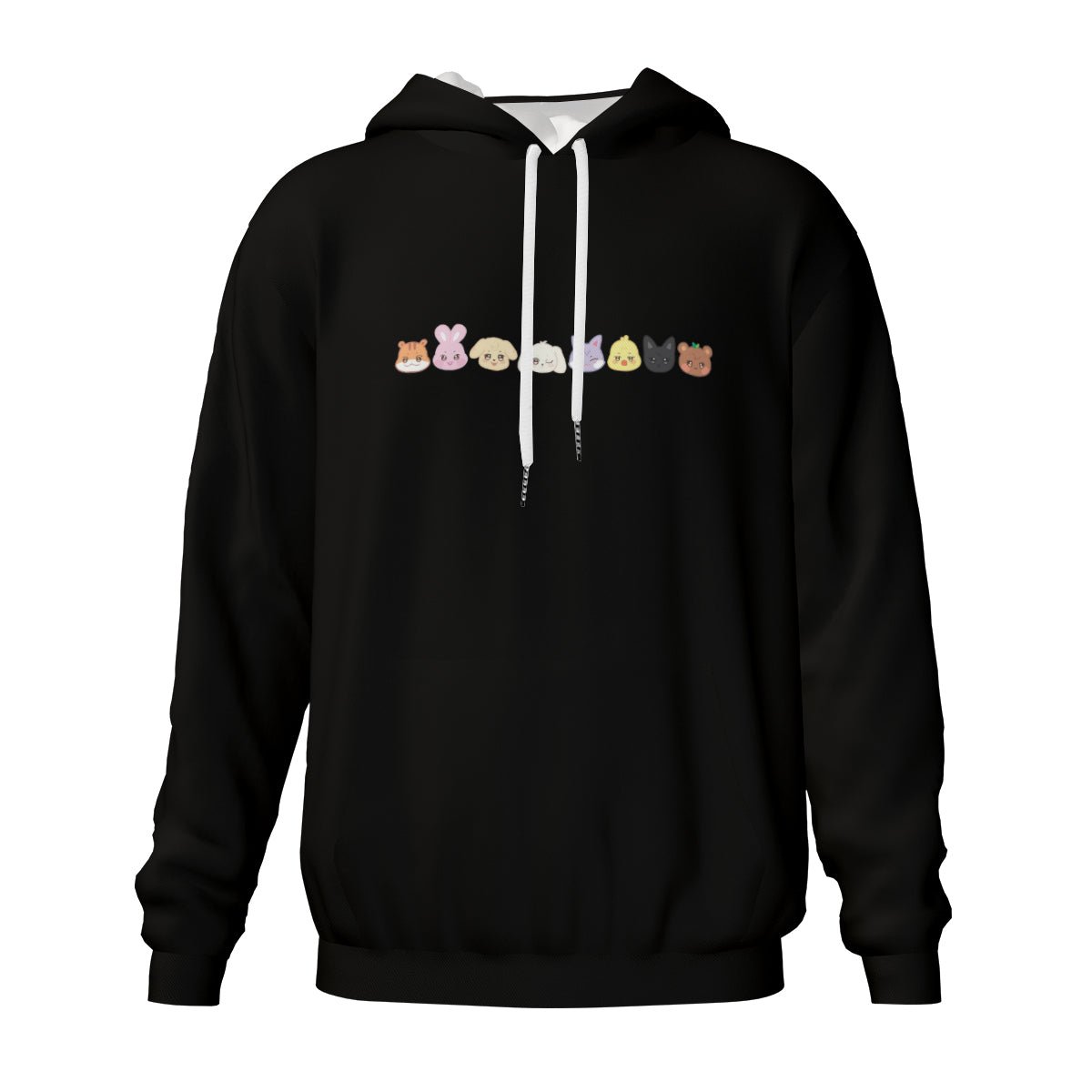 Ateez - Aniteez Light weight Black Hoodie Sweatshirt with pockets – Fanmade K - pop Apparel - Beyond The Shoppe