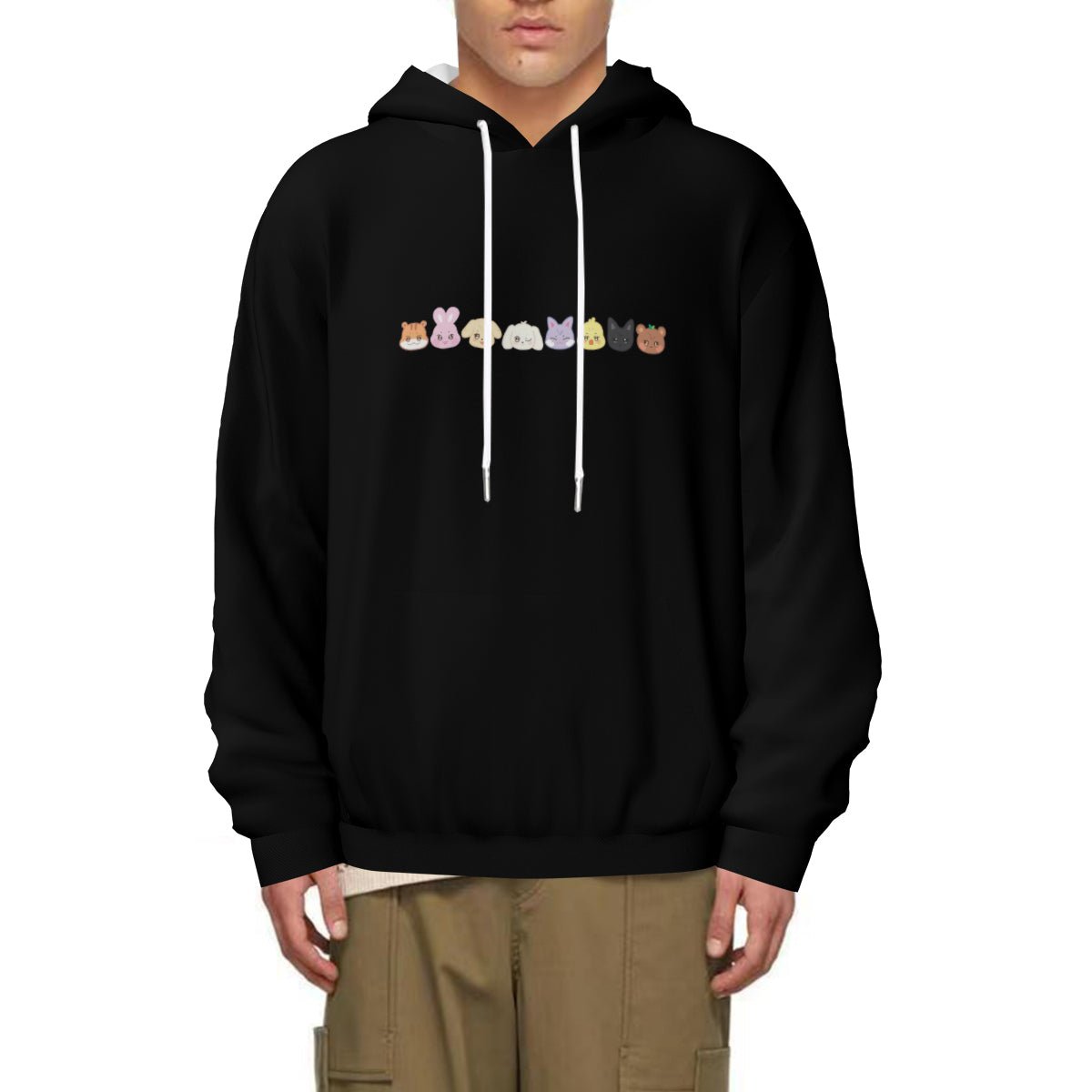 Ateez - Aniteez Light weight Black Hoodie Sweatshirt with pockets – Fanmade K - pop Apparel - Beyond The Shoppe
