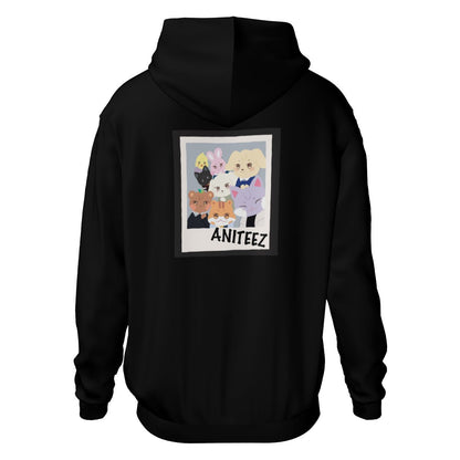 Ateez - Aniteez Light weight Black Hoodie Sweatshirt with pockets – Fanmade K - pop Apparel - Beyond The Shoppe