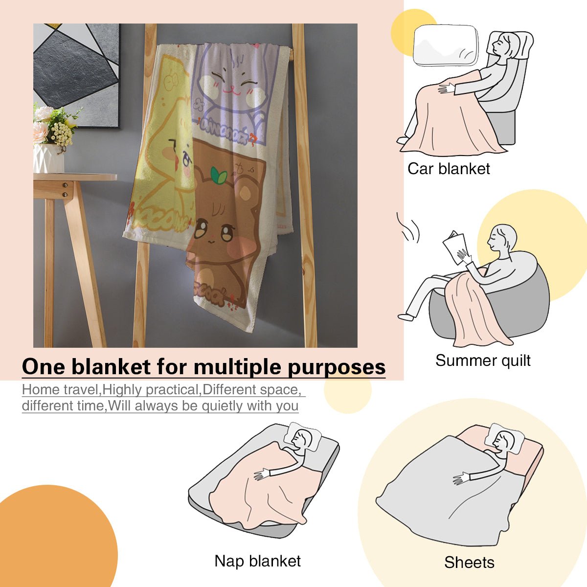 Ateez Aniteez Squares Flannel Breathable Blanket 4 Sizes! Blanket Throw - Beyond The Shoppe