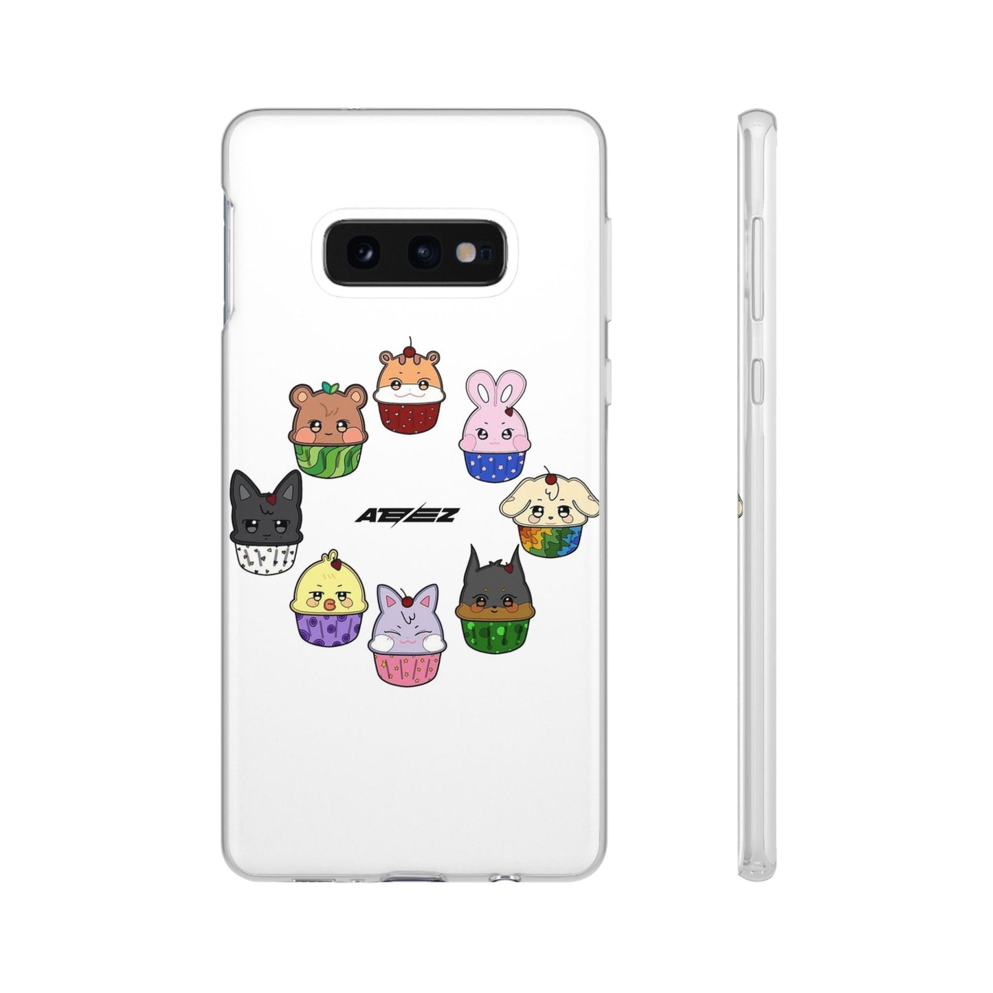 Ateez - Atiny Cupcakes Cell Phone Case - iPhone, Samsung and Custom Covers - K - Pop Phone Covers, Gifts for Carats, SVT Stylish Cell Phone Accessories - Beyond The Shoppe