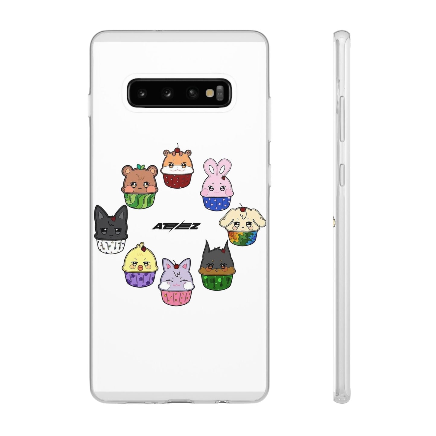 Ateez - Atiny Cupcakes Cell Phone Case - iPhone, Samsung and Custom Covers - K - Pop Phone Covers, Gifts for Carats, SVT Stylish Cell Phone Accessories - Beyond The Shoppe