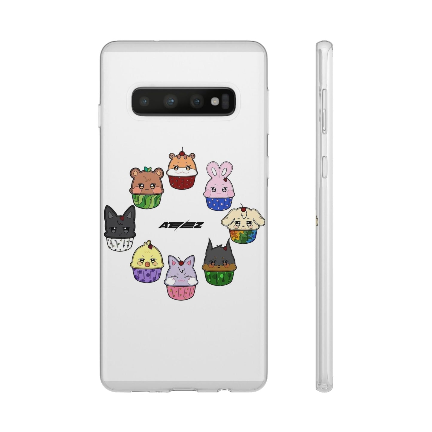 Ateez - Atiny Cupcakes Cell Phone Case - iPhone, Samsung and Custom Covers - K - Pop Phone Covers, Gifts for Carats, SVT Stylish Cell Phone Accessories - Beyond The Shoppe