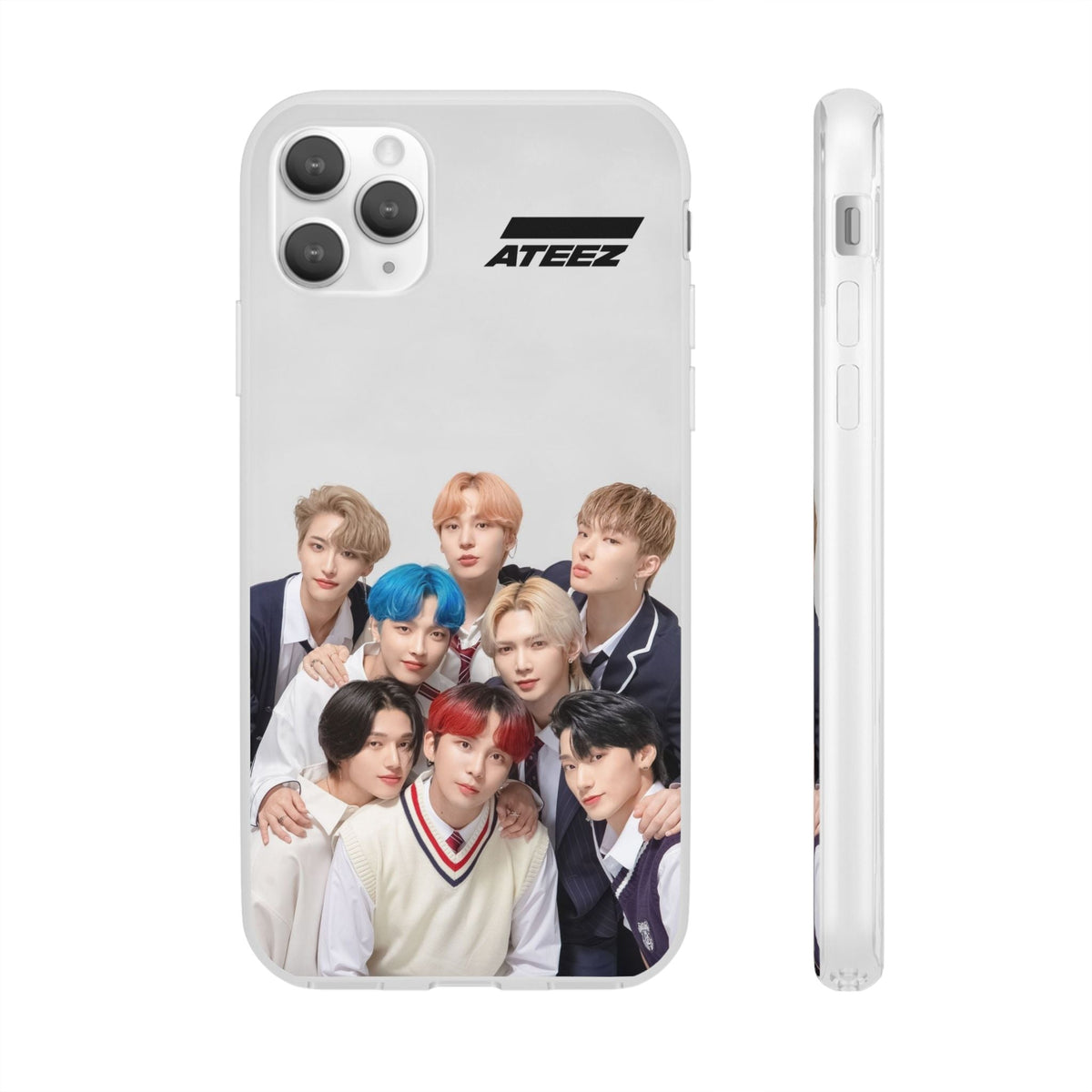 Ateez Cell Phone Case - iPhone, Samsung and Custom Covers - K - Pop Phone Covers, Gifts for Carats, SVT Stylish Cell Phone Accessories - Beyond The Shoppe