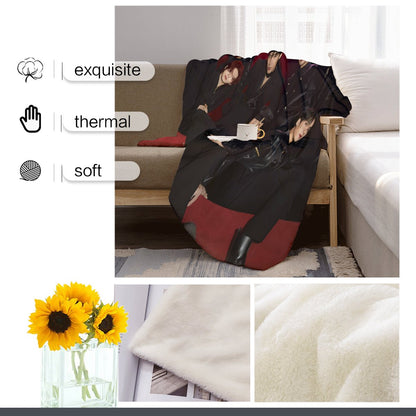 ATEEZ Golden Flannel Breathable Blanket 4 Sizes! Blanket Throw - Beyond The Shoppe