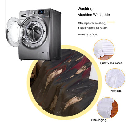 ATEEZ Golden Flannel Breathable Blanket 4 Sizes! Blanket Throw - Beyond The Shoppe