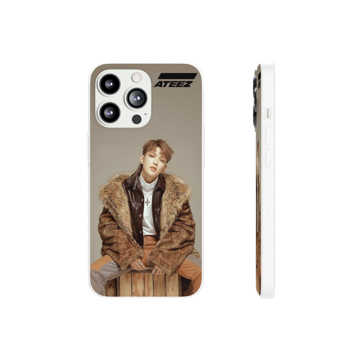 Ateez Hongjoong Cell Phone Case - iPhone, Samsung and Custom Covers - K - Pop Phone Covers, Gifts for Carats, SVT Stylish Cell Phone Accessories - Beyond The Shoppe