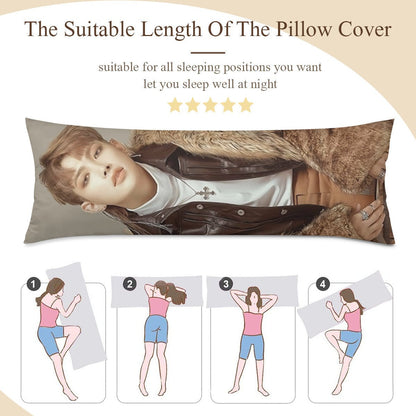 Ateez Honjoong Body Pillow case - 3 sizes - Kim Hongjoong full size pillowcase - Aniteez - Beyond The Shoppe