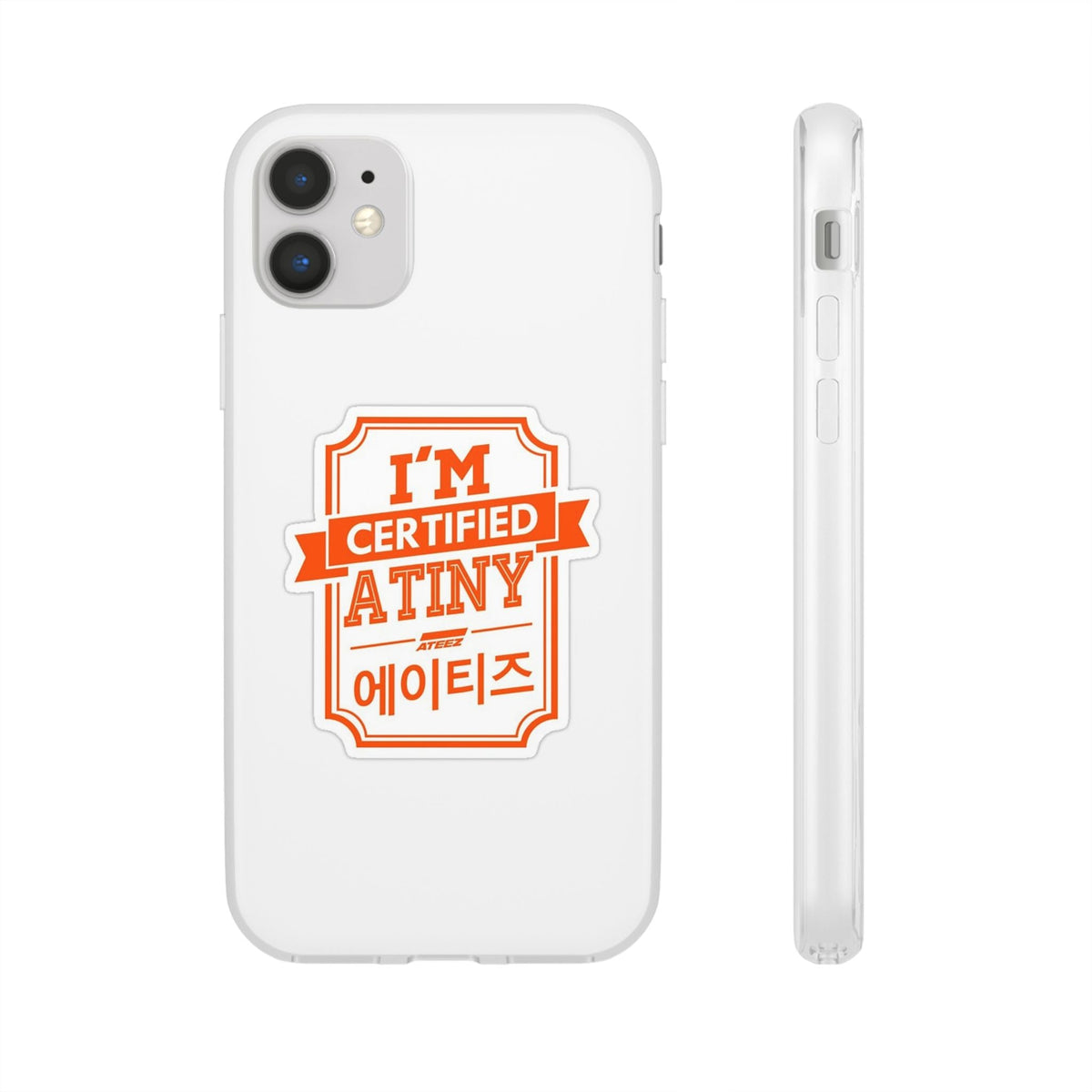 Ateez I'm Certified Atiny Cell Phone Case - iPhone, Samsung and Custom Covers - K - Pop Phone Covers, Gifts for Carats, SVT Stylish Cell Phone Accessories - Beyond The Shoppe