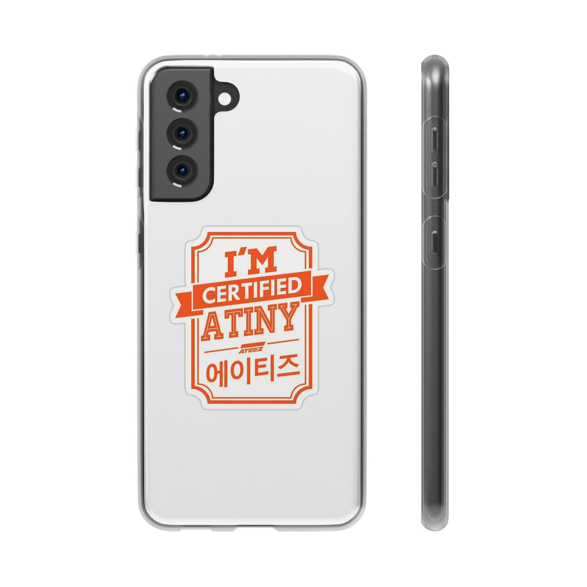 Ateez I'm Certified Atiny Cell Phone Case - iPhone, Samsung and Custom Covers - K - Pop Phone Covers, Gifts for Carats, SVT Stylish Cell Phone Accessories - Beyond The Shoppe