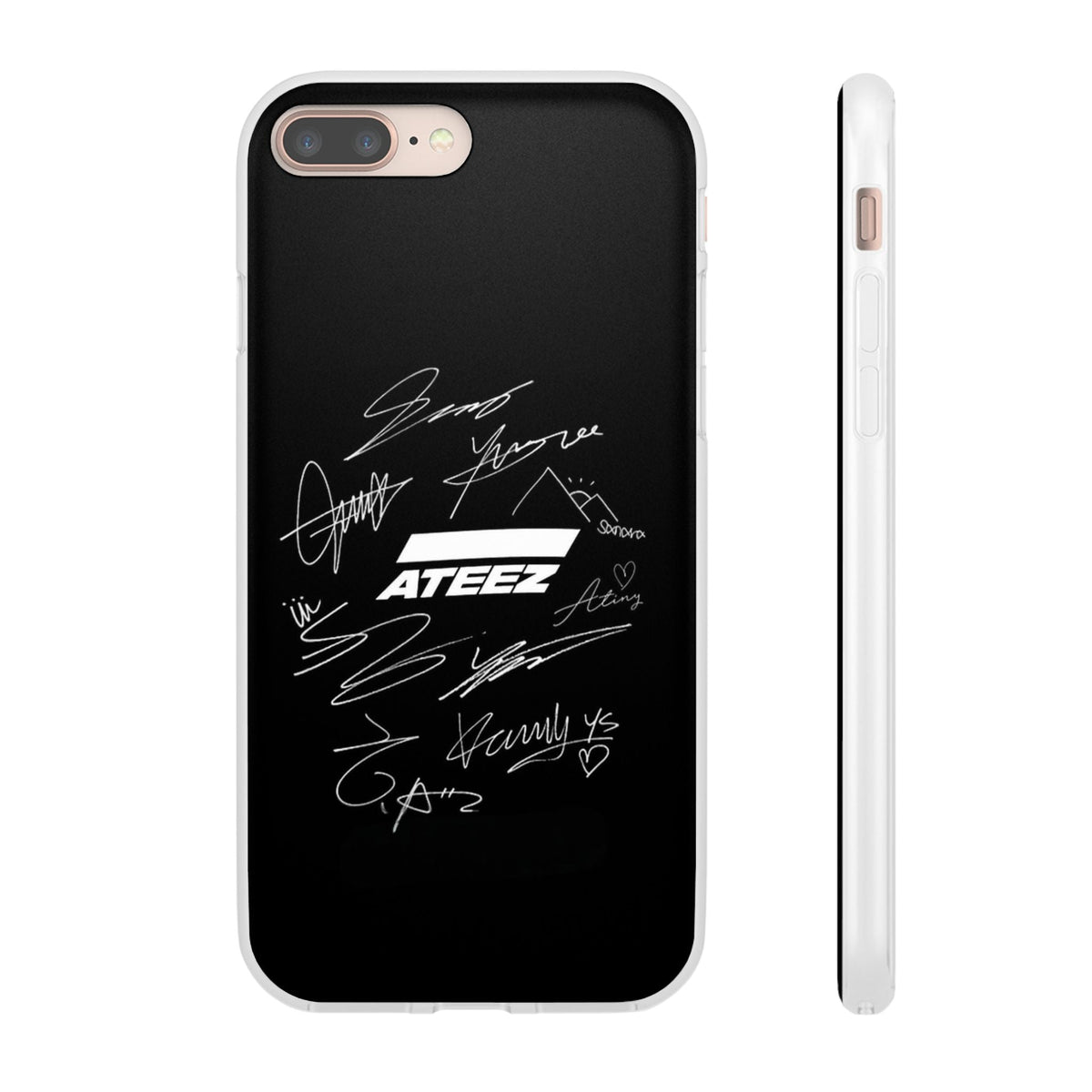 Ateez Logo & Signatures Cell Phone Case - iPhone, Samsung and Custom Covers - K - Pop Phone Covers, Gifts for Carats, SVT Stylish Cell Phone Accessories - Beyond The Shoppe