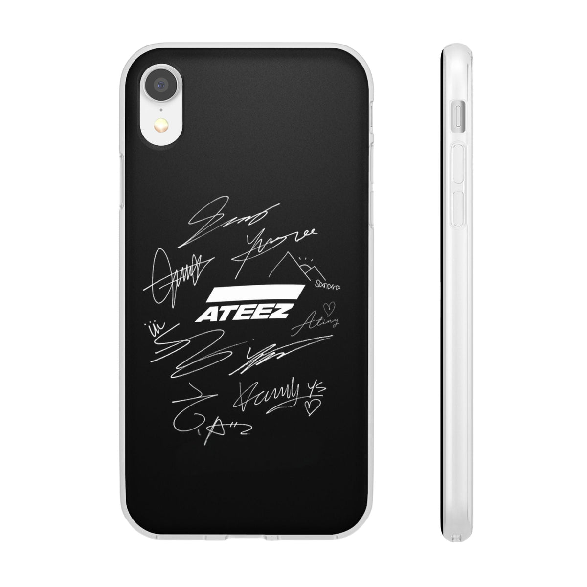 Ateez Logo & Signatures Cell Phone Case - iPhone, Samsung and Custom Covers - K - Pop Phone Covers, Gifts for Carats, SVT Stylish Cell Phone Accessories - Beyond The Shoppe