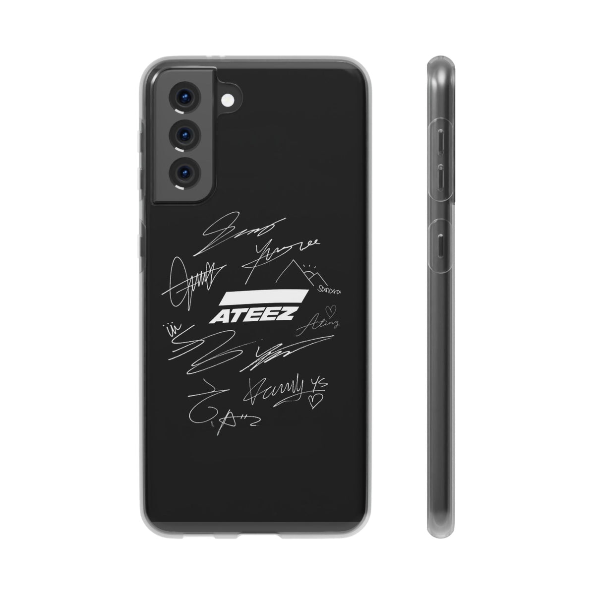 Ateez Logo & Signatures Cell Phone Case - iPhone, Samsung and Custom Covers - K - Pop Phone Covers, Gifts for Carats, SVT Stylish Cell Phone Accessories - Beyond The Shoppe