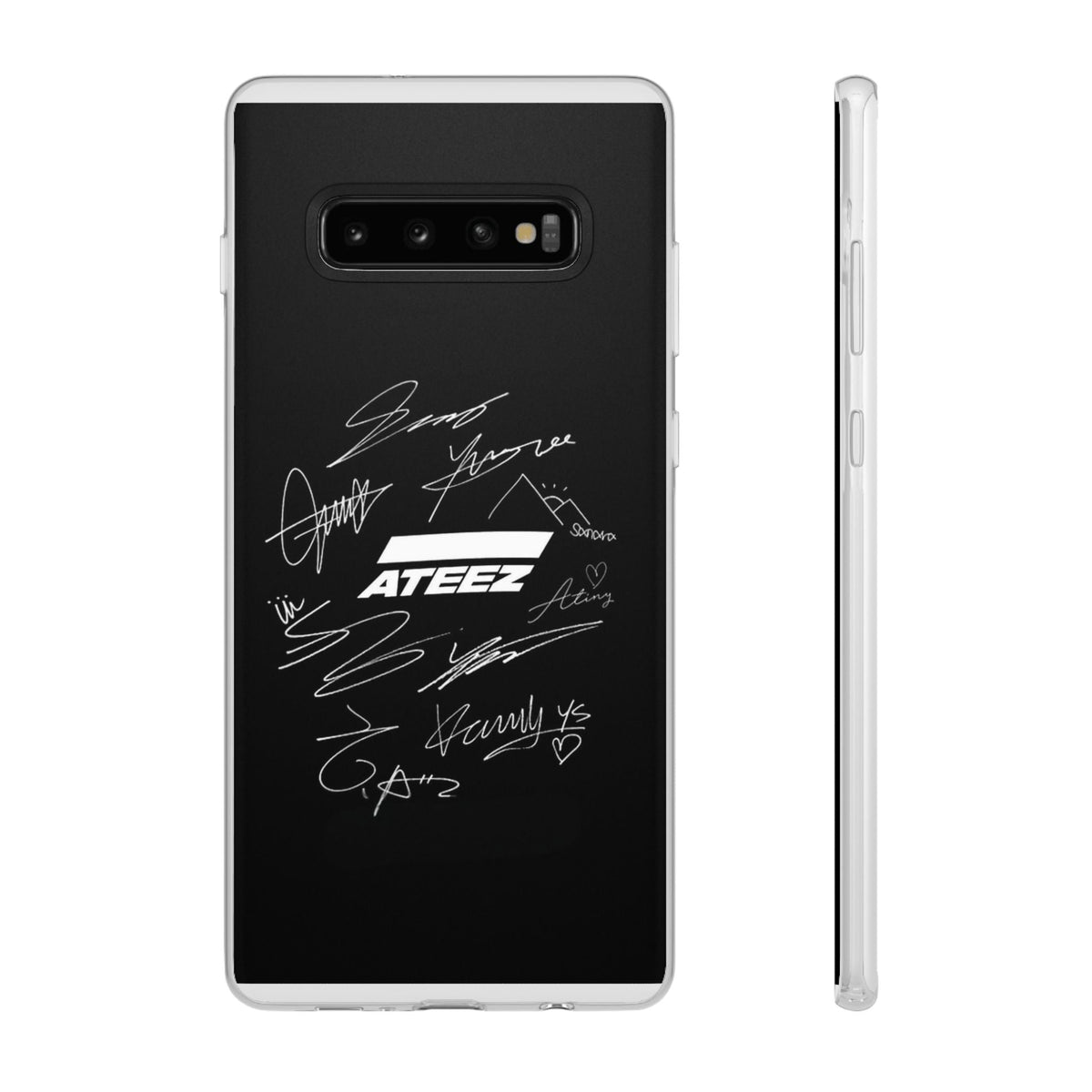 Ateez Logo & Signatures Cell Phone Case - iPhone, Samsung and Custom Covers - K - Pop Phone Covers, Gifts for Carats, SVT Stylish Cell Phone Accessories - Beyond The Shoppe