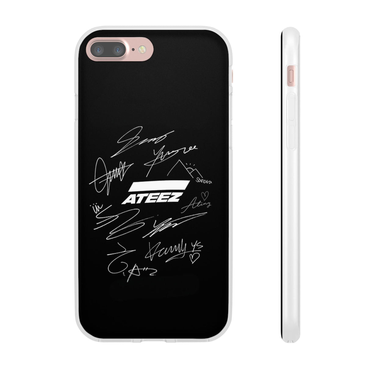 Ateez Logo & Signatures Cell Phone Case - iPhone, Samsung and Custom Covers - K - Pop Phone Covers, Gifts for Carats, SVT Stylish Cell Phone Accessories - Beyond The Shoppe