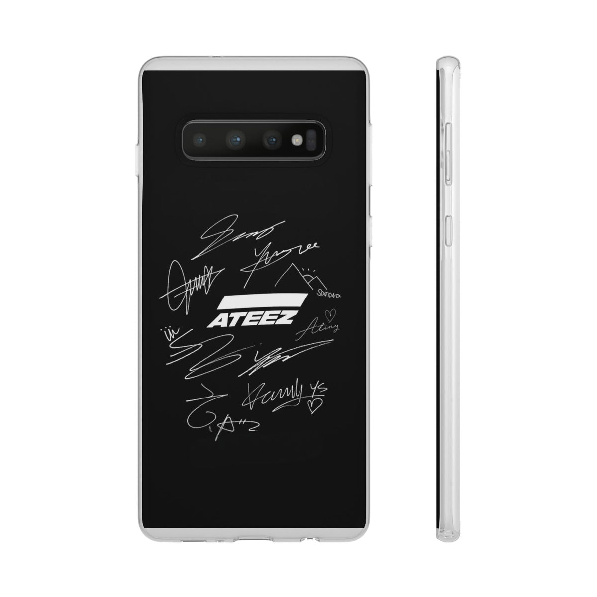 Ateez Logo & Signatures Cell Phone Case - iPhone, Samsung and Custom Covers - K - Pop Phone Covers, Gifts for Carats, SVT Stylish Cell Phone Accessories - Beyond The Shoppe
