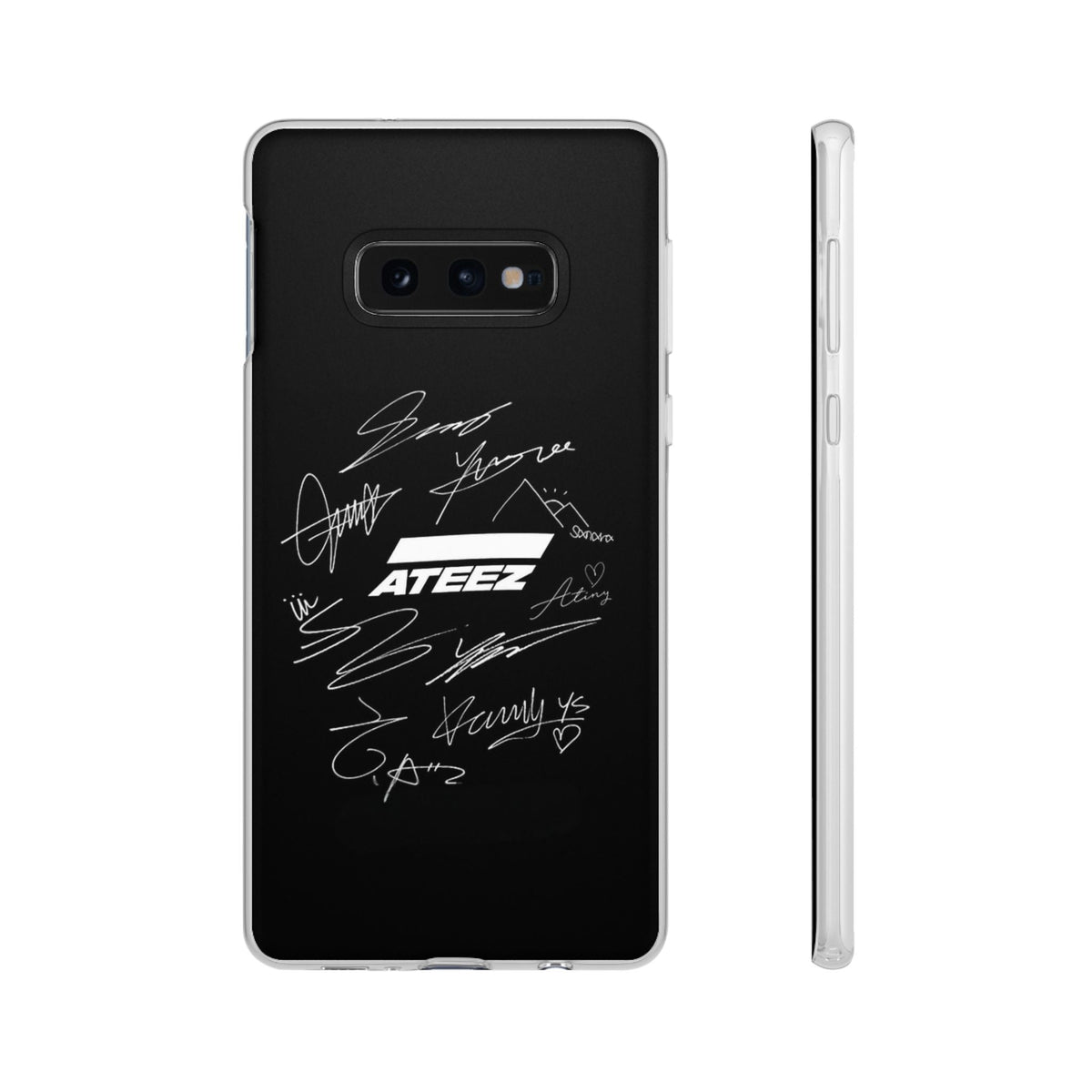 Ateez Logo & Signatures Cell Phone Case - iPhone, Samsung and Custom Covers - K - Pop Phone Covers, Gifts for Carats, SVT Stylish Cell Phone Accessories - Beyond The Shoppe