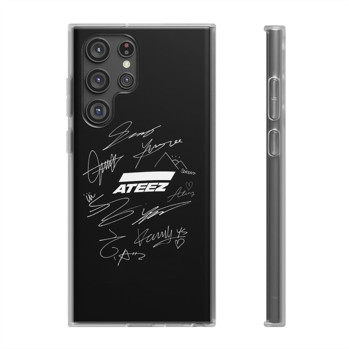 Ateez Logo & Signatures Cell Phone Case - iPhone, Samsung and Custom Covers - K - Pop Phone Covers, Gifts for Carats, SVT Stylish Cell Phone Accessories - Beyond The Shoppe