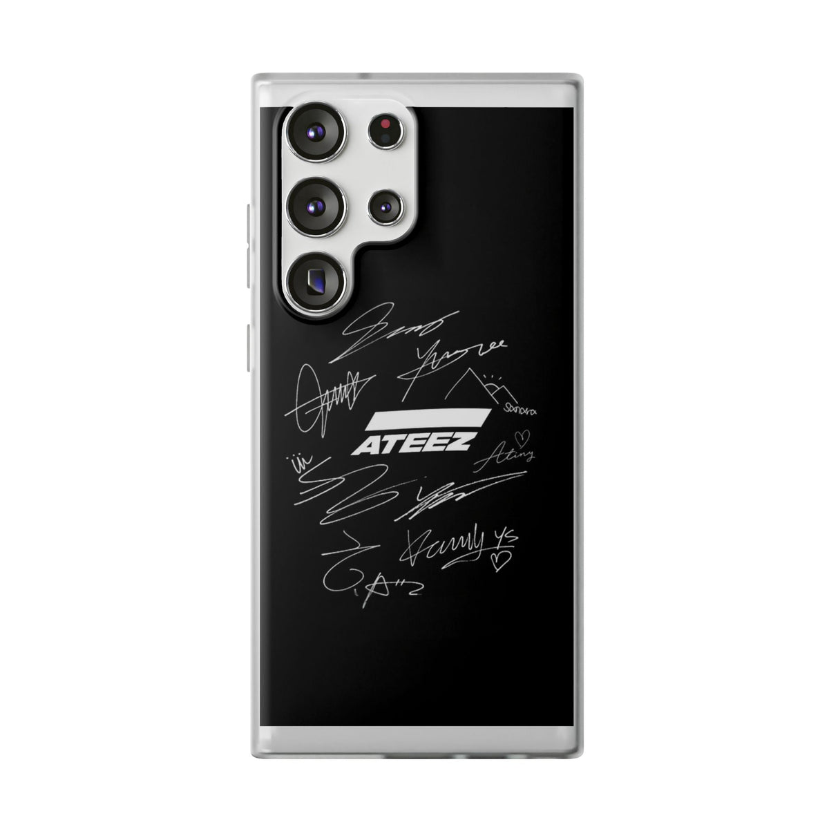 Ateez Logo & Signatures Cell Phone Case - iPhone, Samsung and Custom Covers - K - Pop Phone Covers, Gifts for Carats, SVT Stylish Cell Phone Accessories - Beyond The Shoppe