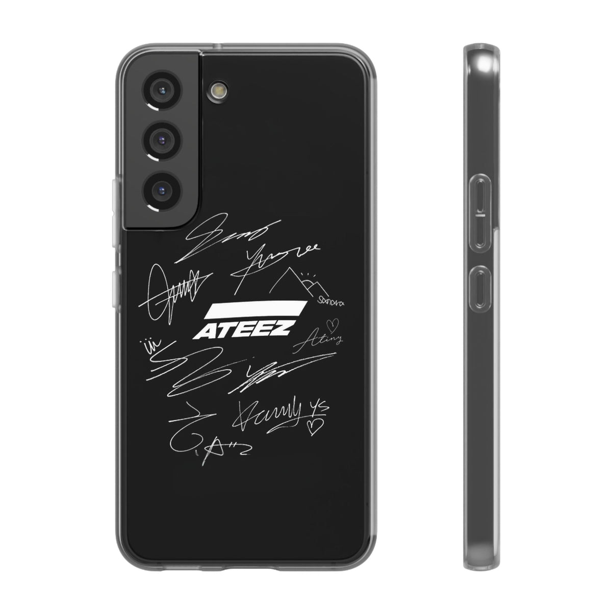 Ateez Logo & Signatures Cell Phone Case - iPhone, Samsung and Custom Covers - K - Pop Phone Covers, Gifts for Carats, SVT Stylish Cell Phone Accessories - Beyond The Shoppe