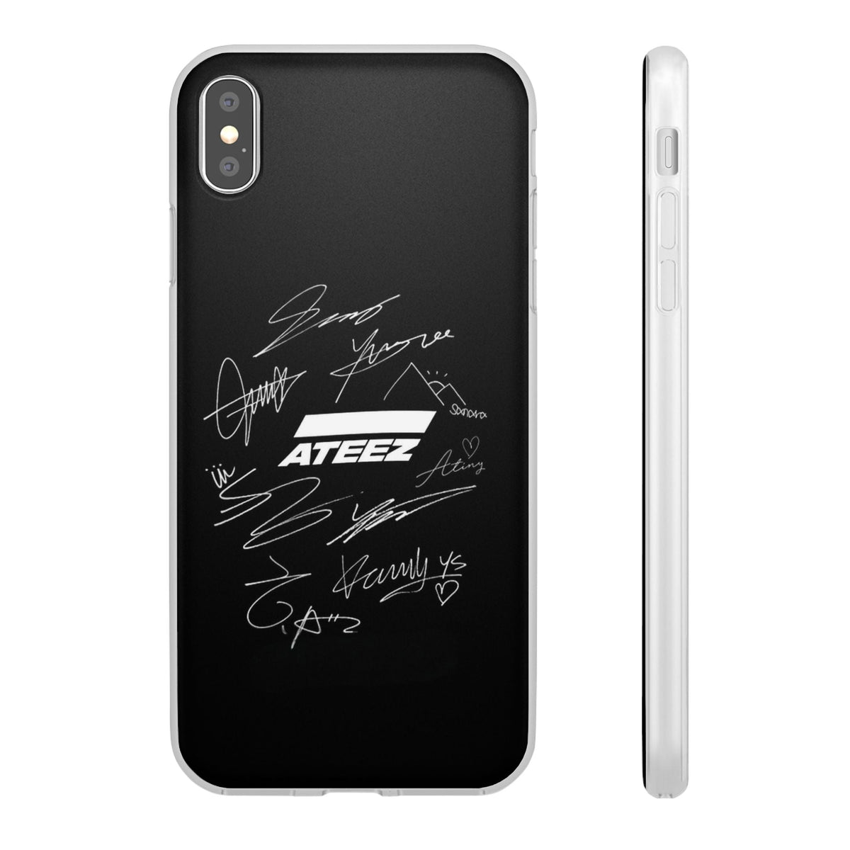 Ateez Logo & Signatures Cell Phone Case - iPhone, Samsung and Custom Covers - K - Pop Phone Covers, Gifts for Carats, SVT Stylish Cell Phone Accessories - Beyond The Shoppe
