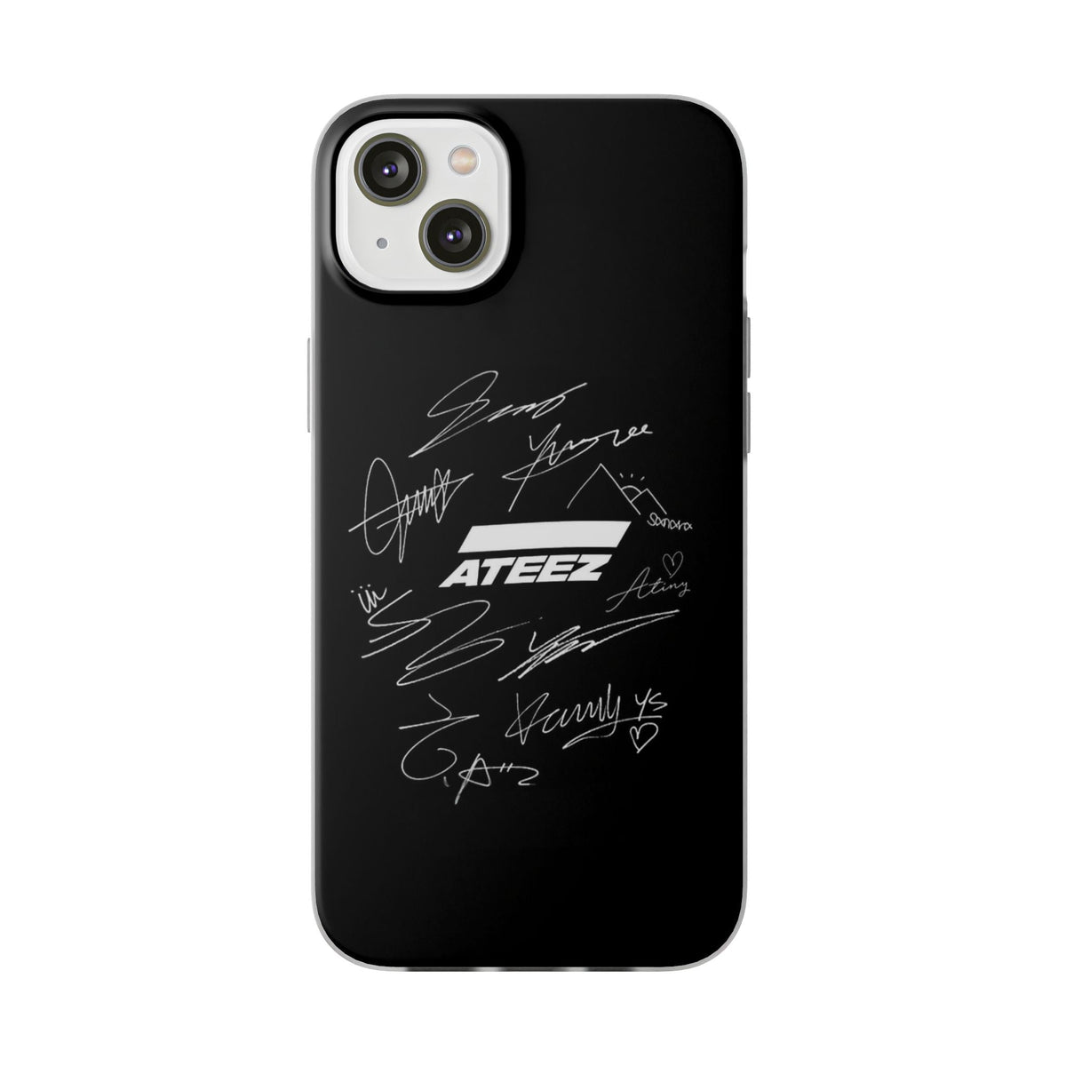 Ateez Logo & Signatures Cell Phone Case - iPhone, Samsung and Custom Covers - K - Pop Phone Covers, Gifts for Carats, SVT Stylish Cell Phone Accessories - Beyond The Shoppe